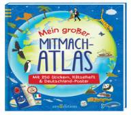 Mein großer Mitmach- Atlas Mit 250 Stickern, Rätselheft & Deutschland- Poster