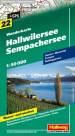 Wanderkarte Hallwilersee, Sempachersee 1:50.000 Wasser- und reißfest. GPS. Seetal, Wynental, Freiamt, Baldeggersee. Wanderkarte. 1 : 50.000