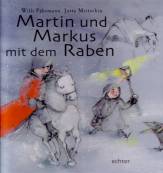 Martin und Markus mit dem Raben 