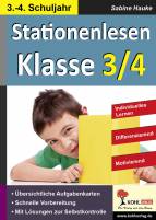 Stationenlesen 3./4.Klasse Jede Woche übersichtlich auf einem Bogen!