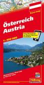 Österreich; Austria; Autriche / Hallwag Straßenkarten - Österreich Strassenkarte mit Free Download on Smartphone Mit Distoguide und Touring Index. 1 : 500.000
