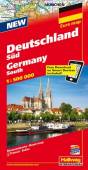 Deutschland Süd - Strassenkarte mit Free Download on Smartphone Germany South - Maßstab 1:500.000