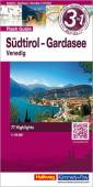 Südtirol - Gardasee / 3 in 1 Flash Guide: Karte - Reiseführer - Fotos Venedig - 77 Highlights / Maßstab 1:175.000