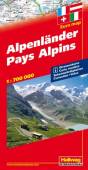 Alpenländer Strassenkarte / Pays Alpine / Alpine Countries / Paesi Alpini Maßstab 1: 700.000