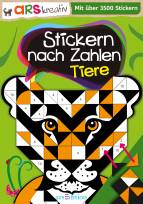 Stickern nach Zahlen Tiere  