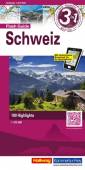 Schweiz 100 Highlights - Flash Guide - inkl. Free Map on Smartphone Maßstab 1:275.000