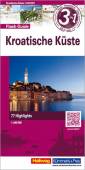 Kroatische Küste - Hallwag Flash Guide  77 Highlights. Mit kostenlosem Download für Ihr Smartphone 1:200.000