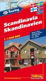 Hallwag Straßenatlas: Skandinavien, DK-S-N-FIN-IS. Touring, Transit, Index. 1 : 1 Mio. 