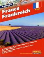 Frankreich / France Strassenatlas 1:200 000 Straßenkarten mit Seheswürdigkeiten, 75 Stadtpläne, Paris und Umgebung. 1 : 200.000