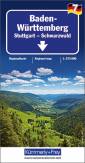 Baden-Württemberg Regionalkarte Massstab: 1:275 000 Stuttgart - Schwarzwald