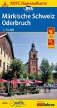 Märkische Schweiz - Oderbruch 1:75.000 mit Oder-Neiße-Radweg und Tour Brandenburg