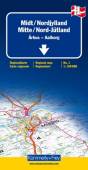 Regionalkarte 01 Dänemark, Mitte / Nord-Jütland, Arhus-Aalborg Mßstab 1:190.000