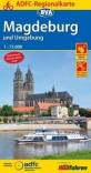 Magdeburg und Umgebung Fahrradkarte - Magdeburger Börde bis Jerichower Land ADFC-Regionalkarte Maßstab 1:75.000