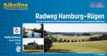 Radweg Hamburg - Rügen, Maßstab 1:75000 - Von der Unterelbe durch Mecklenburg und Vorpommern auf Deutschlands größte Insel
