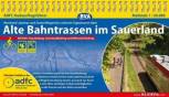Alte Bahntrassen im Sauerland / ADFC-Radausflugsführer / Fahrradkarte mit Ruhr-Sieg Radweg, SauerlandRadring und Möhnetal-Radweg  im Maßstab 1:50.000