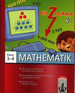 Blitzrechnen 3-4 3. und 4. Schuljahr Mathematik CD-Rom und Handbuch