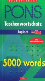 PONS Taschenwortschatz Englisch 5000 Words Mit VHS- Wortschatz