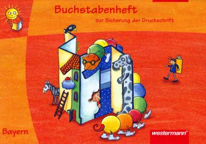 Leporello Buchstabenheft zur Sicherung der Druckschrift  Ausgabe Bayern, neue Rechtschreibung