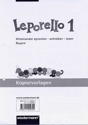 Leporello 1 Miteinander sprechen - schreiben - lesen Kopiervorlagen 
Ausgabe Bayern