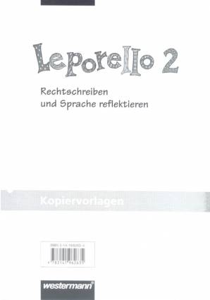 Leporello 2 Kopiervorlagen Rechtschreiben und Sprache reflektieren