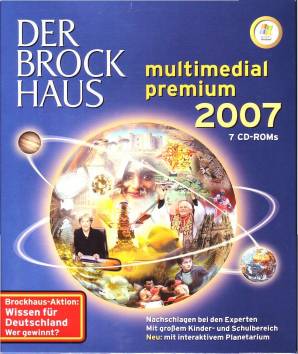 Der Brockhaus multimedial 2007 premium CD für Windows 7 CD-ROMs Nachschlagen bei den Experten 

Mit großem Kinder- und Schulbereich
Neu: mit interaktivem Planetarium 

Brockhaus-Aktion: 
Wissen für Deutschland 
Wer gewinnt?

8. Aufl.