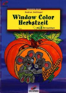 Window Color, Herbstzeit  mit zwei Vorlagebögen