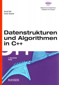Datenstrukturen und Algorithmen in C++  2., überarbeitete Auflage; Website mit den Algorithmen, Beispielen und Lösungen