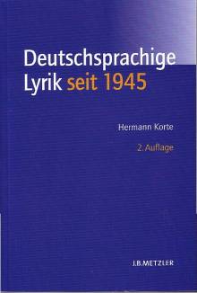 Deutschsprachige Lyrik seit 1945  2., völlig neu bearbeitete Auflage
