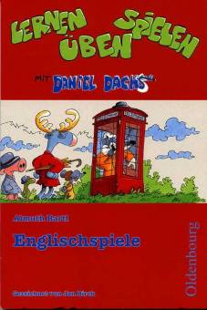 Lernen spielen üben mit Daniel Dachs Englischspiele gezeichnet von Jan Birck