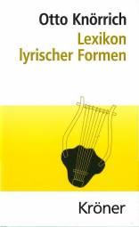 Lexikon lyrischer Formen  2., überarbeitete Auflage
