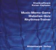 Music-Memo-Game; Melodien-Quiz; Rhythmus-Trainer  Musik-Software  zum Spielen und Lernen
1 CD-ROM für Windows 3

Systemvoraussetzungen
Windows 3.1 oder höher, MIDI-Soundkarte, CD-ROM-Laufwerk