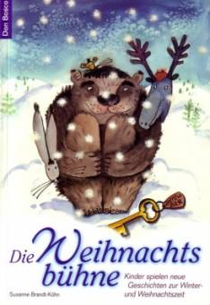 Die Weihnachtsbühne Kinder spielen neue Geschichten zur Winter- und Weihnachtszeit