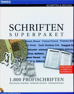 Das Schriften Superpaket 1.800 Profischriften Historische Schriften - Keltische Zeichen - Schmuckinitalen