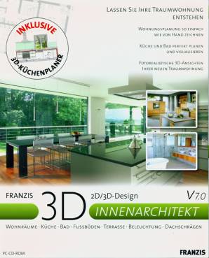 3D Innenarchitekt V7.0 Lassen Sie Ihre Traumwohnung Wohnungsplanung so einfach wievon Handzeichnen
Küche und Bad perfekt planen und visualisieren
Fotorealistische 3D-Ansichten Ihrer neuen Traumwohnung
Wohnräume • Küche • Bad • Fussböden -Terrasse • Beleuchtung • Dachschrägen