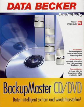 Backup Master CD/DVD Daten intelligent sichern und wiederherstellen! Productivity 

Backur-Wächter:
Überwacht ausgewählte Dateien und sichert sie nach Überarbeitung sofort!

Perfekter Datenschutz:
Automatische Sicherung Ihrer Fotos, E-Mails, persönlicheren Einstellungen & Co.! 

Datenverschlüsselung: 
Ein Passwort schützt Ihre (komprimierten) Backups vor unbefugtem Zugriff!  

Windows XP/2000/ME/98