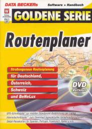 Routenplaner  DVD Version

Straßengenaue Routenplanung für Deutschland, Österreich, Schweiz und BeNeLux

GPS-Schnittstelle* zur mobilen Standpunkt-Bestimmung per Laptop
Internetschnittstelle** zum Download tagesaktueller verkehrsinformationen
Detail-Reisekarten für Spanien, Portugaö, Frankreich, Italien u.v.m.

* Empfangsgerät nicht im Lieferumfang enthalten
** Dieser Dienst steht Ihnen bis 30.06.2004 zur Verfügung