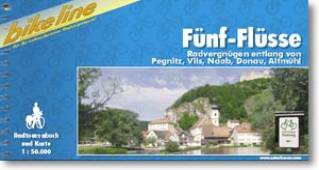 Radatlas Fünf-Flüsse Radvergnügen entlang von Naab, Vils, Pegnitz, Altmühl, Donau 3. komplett überarbeitete Auflage