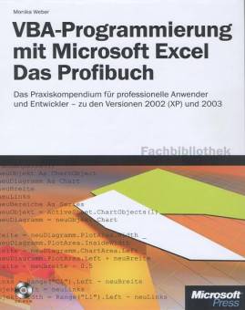 VBA Programmierung mit Microsoft Excel Das Profibuch mit CD-ROM