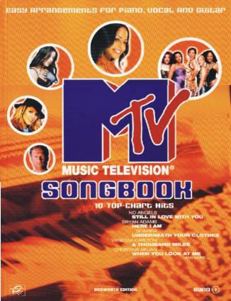 MTV Songbook Easy Arrangements for Piano, Vocal and Guitar
