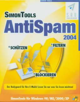 SimonTools Antispam 2004 Der Bodyguard für Ihre E-Mails! Lesen Sie nur was Sie lesen möchten! SimonTools für Windows 98/ME/2000/XP
filtern - schützen - blockieren