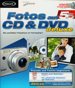 MAGIX Fotos auf CD & DVD 5.5 deLuxe Die perfekte Fotoshow im Fernseher! Freunde und Familie begeistern!
meistgekaufte Foto-Software und 40-facher Testsieger