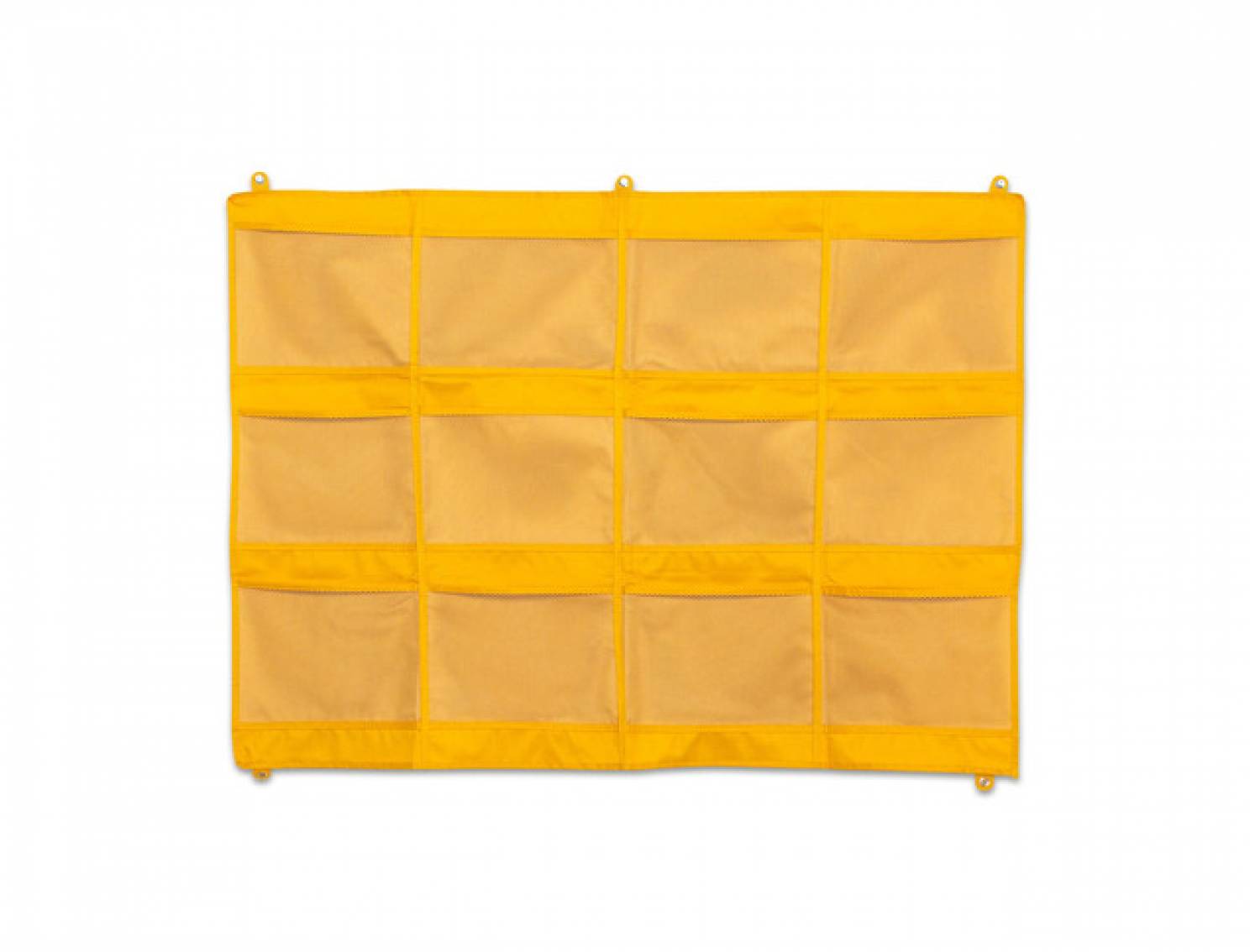 Hängeorganizer mit 12 Taschen, 105 x 80 cm, gelb