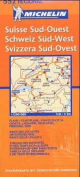 Michelin Regional-Karte Schweiz 552: Schweiz Süd-West / Suisse Sud-Ouest  9. Aufl.