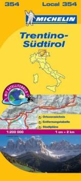 Michelin Local-Karte 354 Italien: Trentino-Südtirol; Trentino-Alto Adige  3. Aufl.