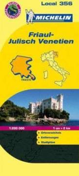 Friaul-Julisch Venetien 1:200.000 Michelin Local-Karte Italien 356 Ortsverzeichnis, Entfernungstabelle, Stadtpläne. Mit Satellitenbild. 1 : 200.000
2. Aufl.