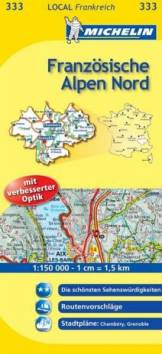 Michelin Karten Bl. 333: Französische Alpen Nord; Isere, Savoie  6. Aufl.