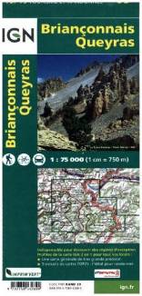 IGN: TOP75 005 - BRIANCONNAIS / QUEYRAS Itinéraires de randonnée, Compatible avec le système GPS, Informations touristiques, Activités de plein air, Index des communes. 1:75000 2. Aufl. 2015

Vertrieb in Deutschland über https://www.geocenter.de/