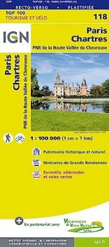 IGN Top 100 Karte SK 118, Tourisme et vélo:  Paris - Chartres - PNR de la Haute Vallée de Chevreuse Patrimoine historique et naturel. Itinéraires de Grande Randonnée. Eurovélo, véloroutes et voies vertes 4. Aufl.

Vertrieb in Deutschland über: https://www.geocenter.de
