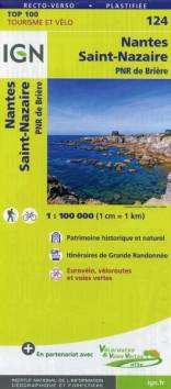 IGN Karte, Tourisme et vélo: Nantes - Saint-Nazaire - PNR de Brière,  1:100000 Patrimoine historique et naturel. Itinéraires de Grande Randonnée. Eurovélo, véloroutes et voies vertes Vertrieb in Deutschland über: https://www.geocenter.de

4. Aufl. 2018