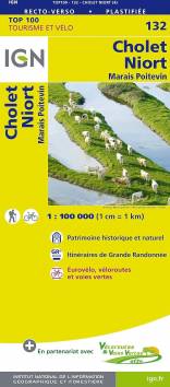 IGN Top 100 SK 132: Cholet - Niort - Marais Poitevin Patrimoine historique et naturel. Itinéraires de Grande Randonnée. Eurovélo, véloroutes et voies vertes 4. Aufl.
Vertrieb in Deutschland über: https://www.geocenter.de